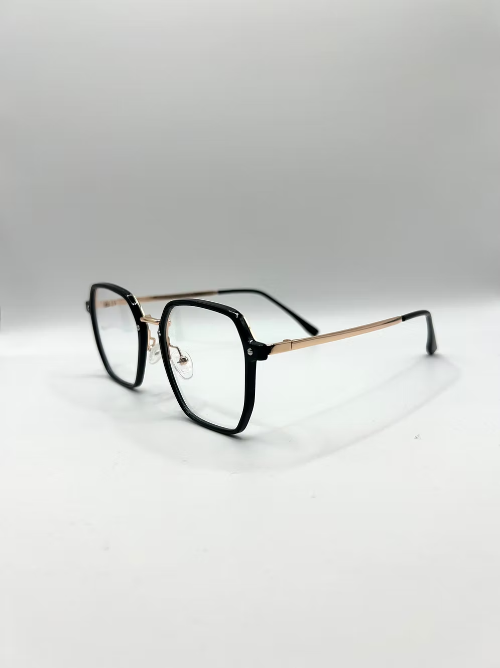 Chique Zwarte en Gouden Bril