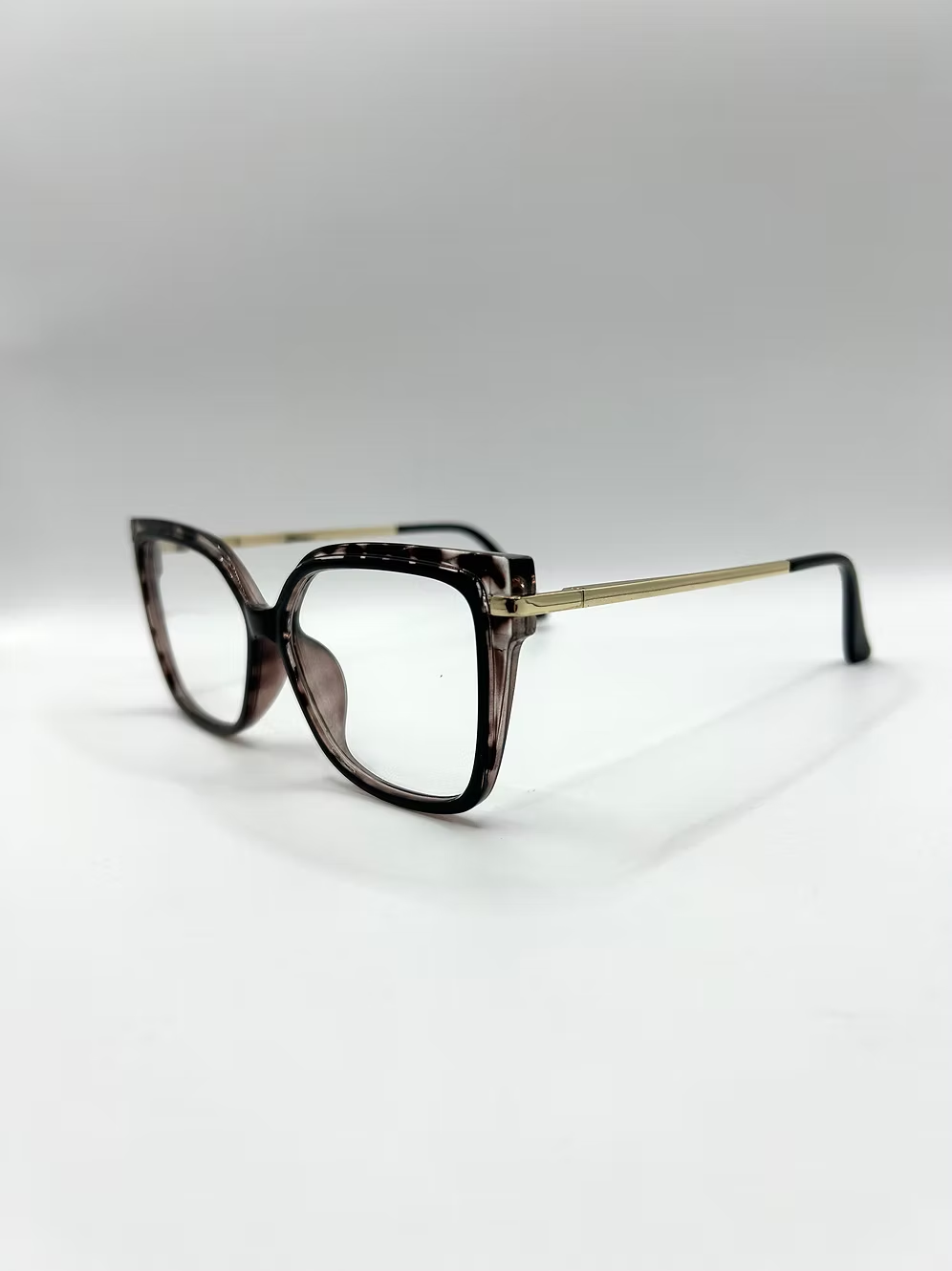 Panterpatroon Bril met Vierkant Frame