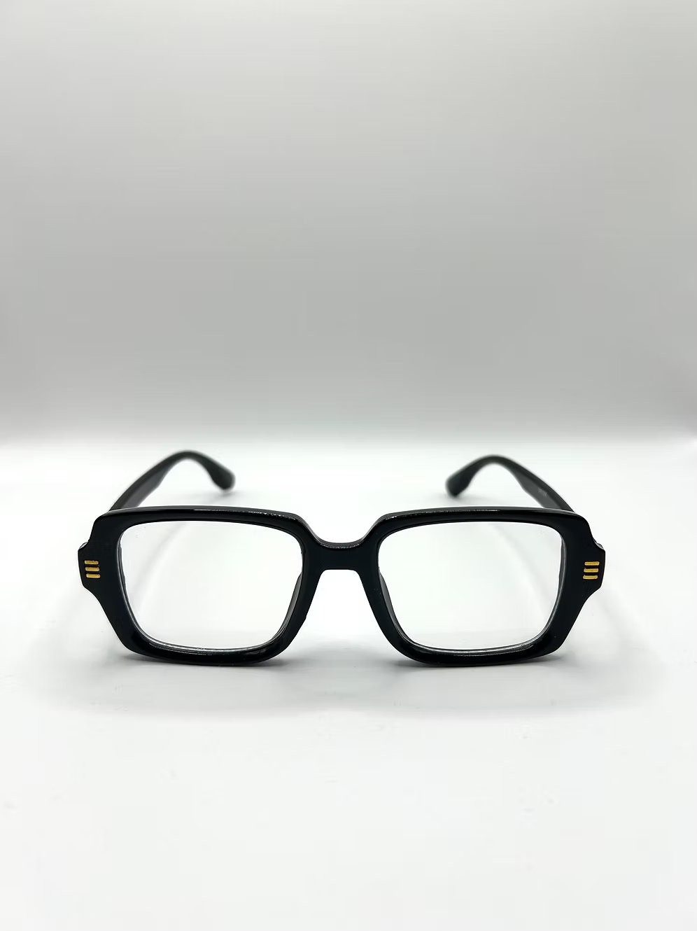 Rechthoekige Zwarte Bril thumbnail 3