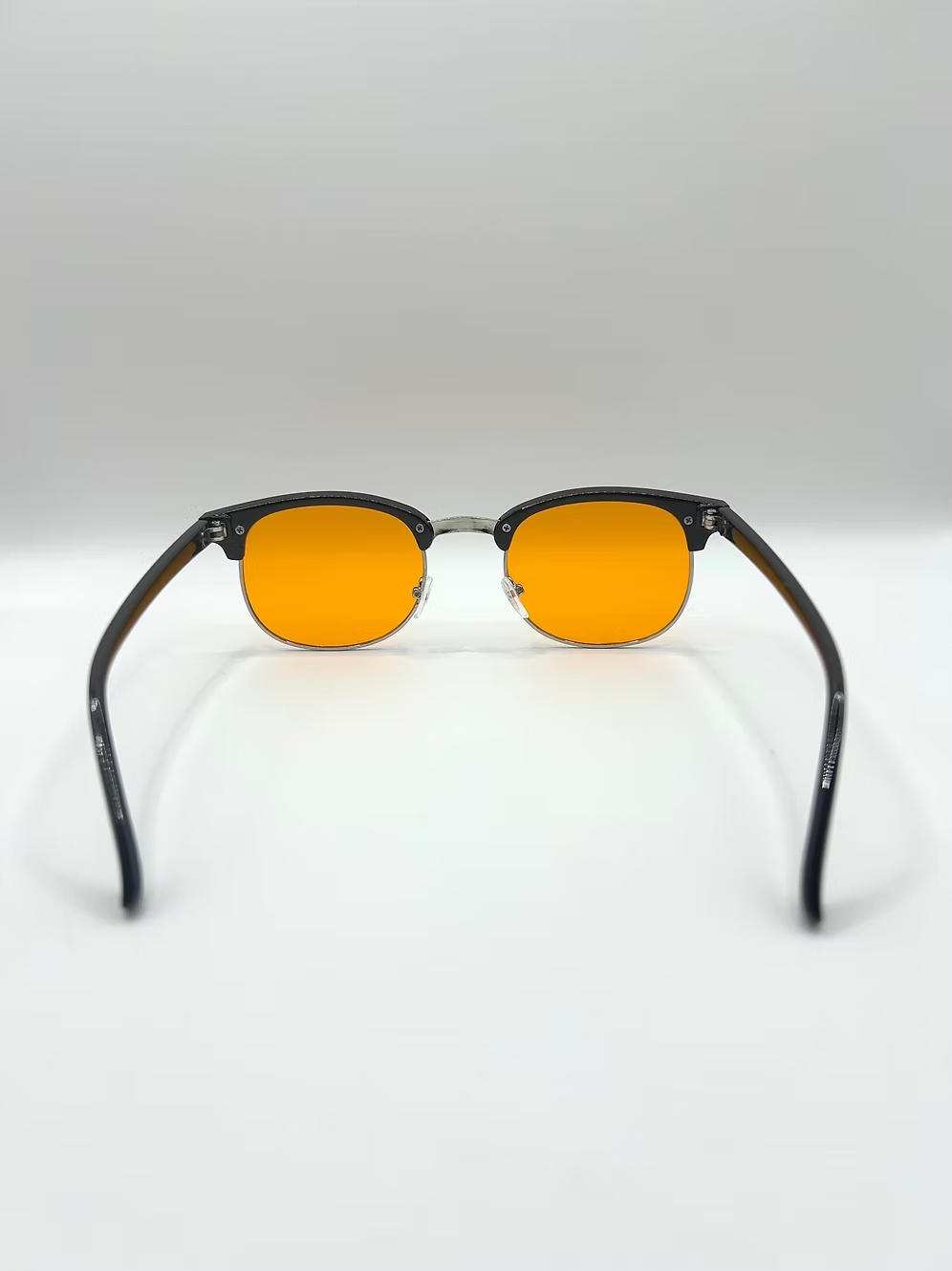 Vintage Clubmaster Bril met Amberkleurige Lenzen thumbnail 4