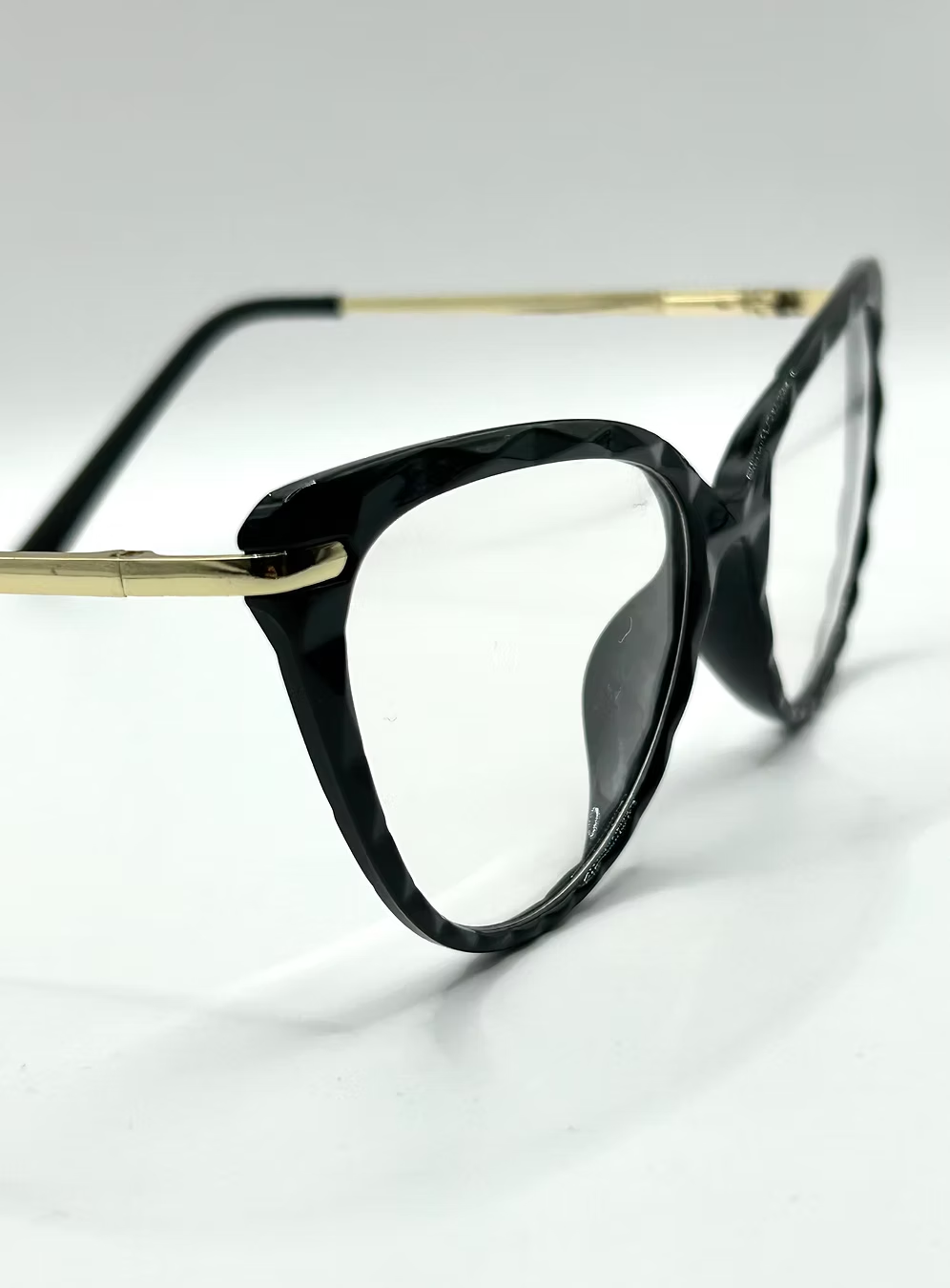 Zwart/Gouden Bril met Groeven thumbnail 5